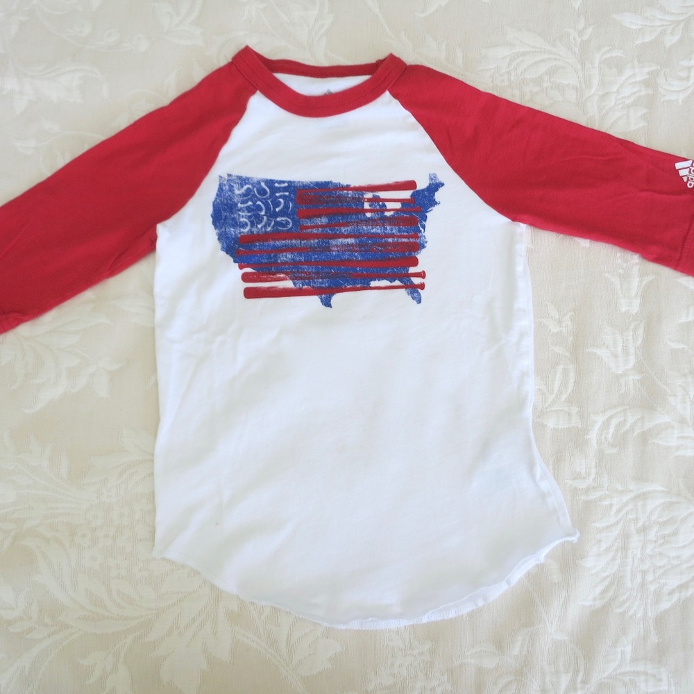 Adidas 3/4 Sleeve Tee Shirt Size XS